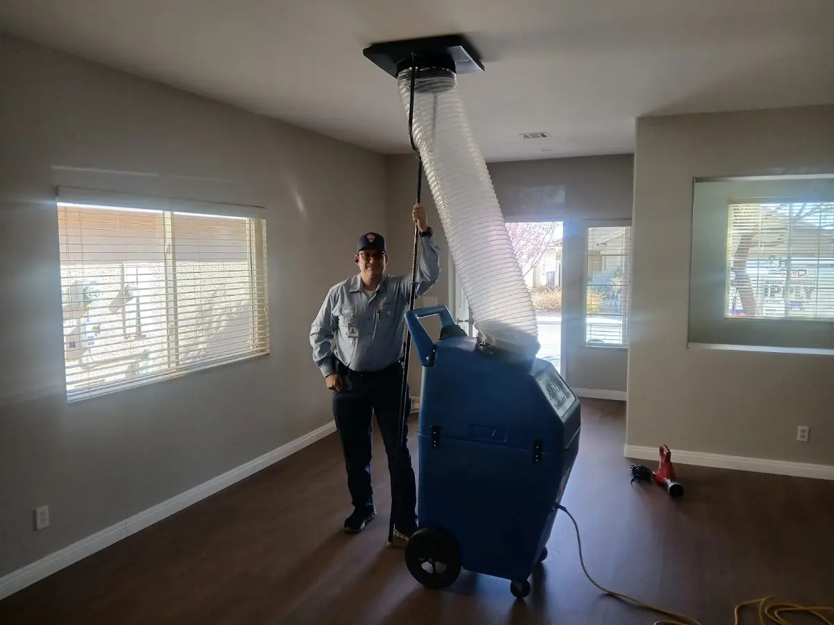 Professional Dryer Vent Cleaning work inside a Topanga home